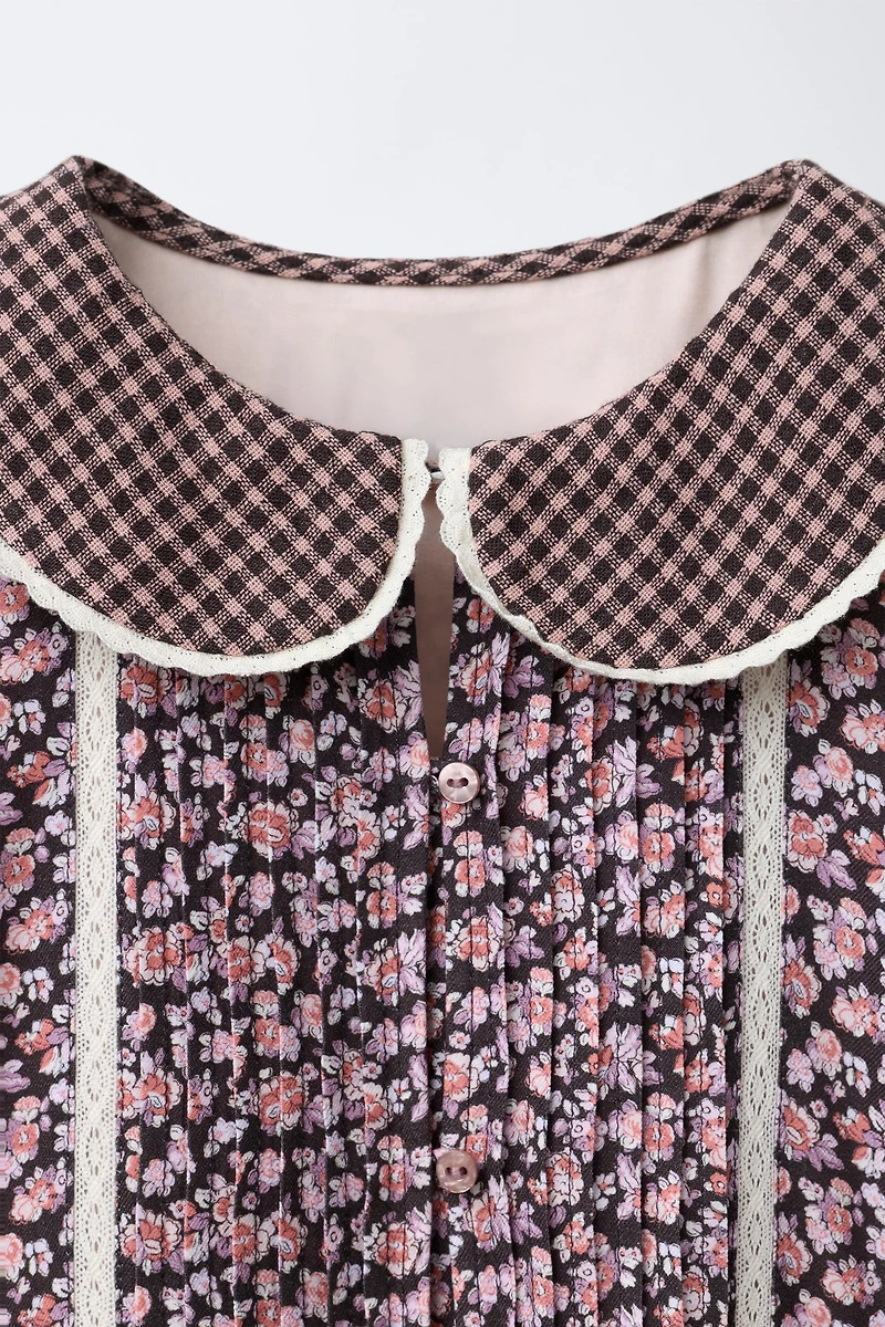 FLORAL PATCHWORK DRESS