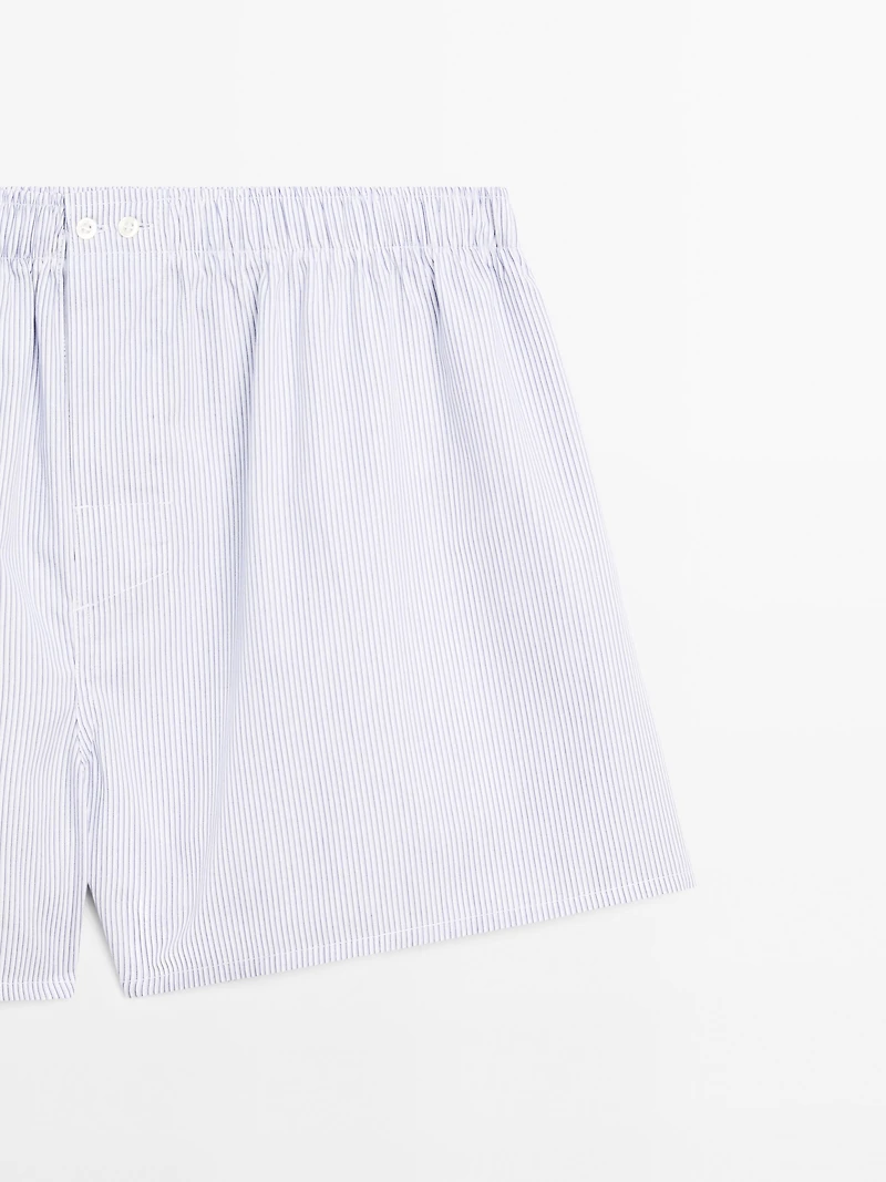Double stripe print boxers