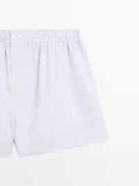 Double stripe print boxers