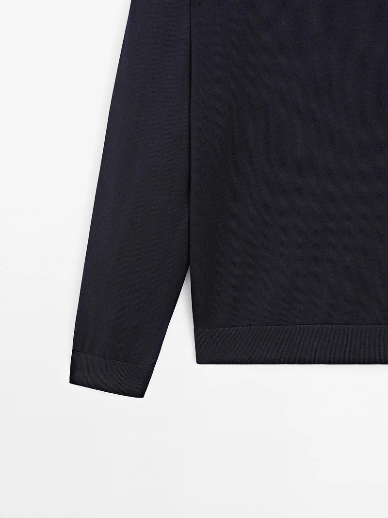 Pull en maille 100 % laine mérinos