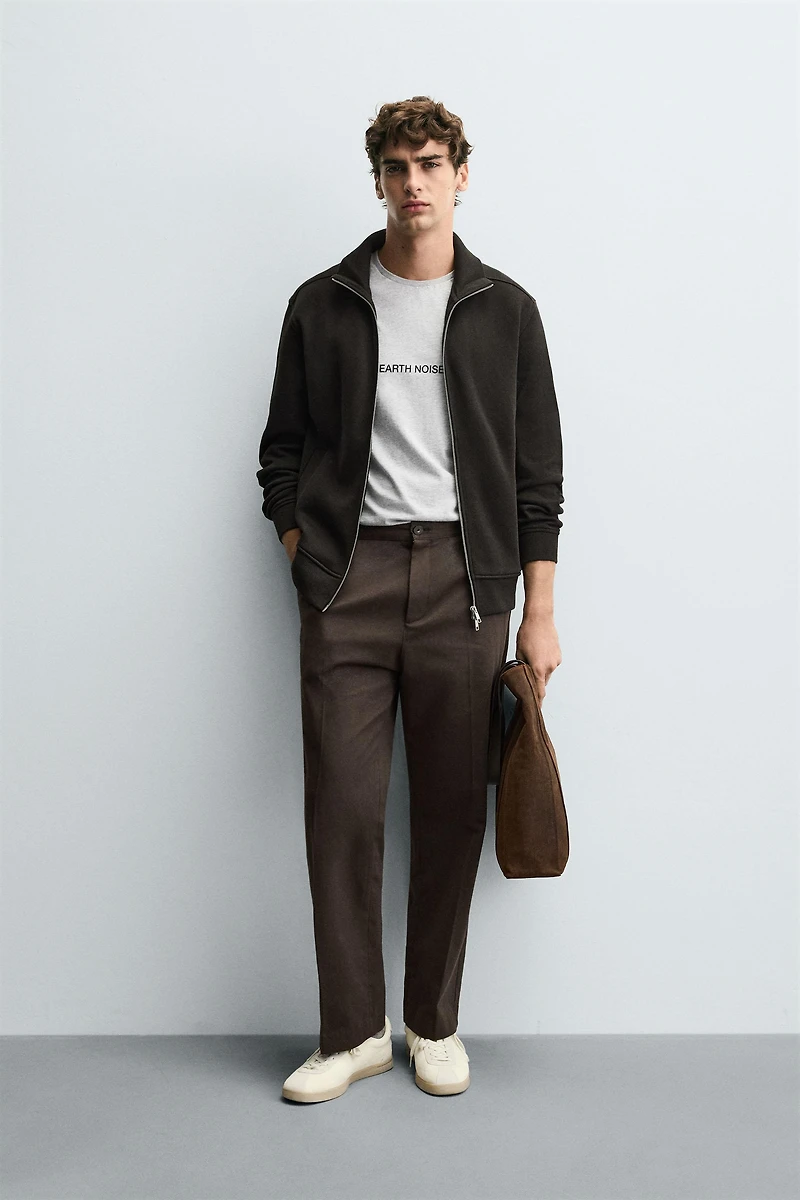 RIBBED ZIP JACKET