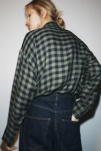 CHEMISE À CARREAUX VICHY AVEC NŒUD ZW COLLECTION