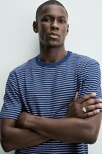 JACQUARD STRIPE T-SHIRT