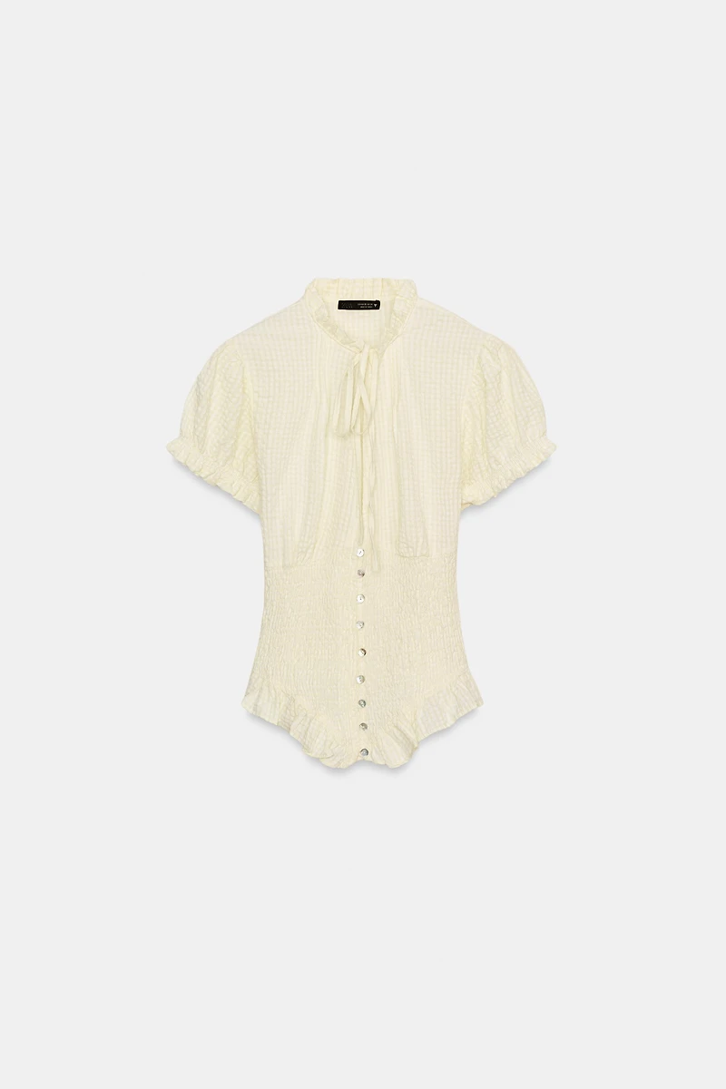 TIED STRUCTURED TOP