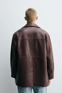 TEXTURED LEATHER JACKET