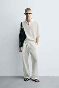 TEXTURED POLO SHIRT
