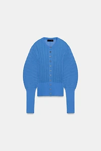 ACCORDION SLEEVE CARDIGAN