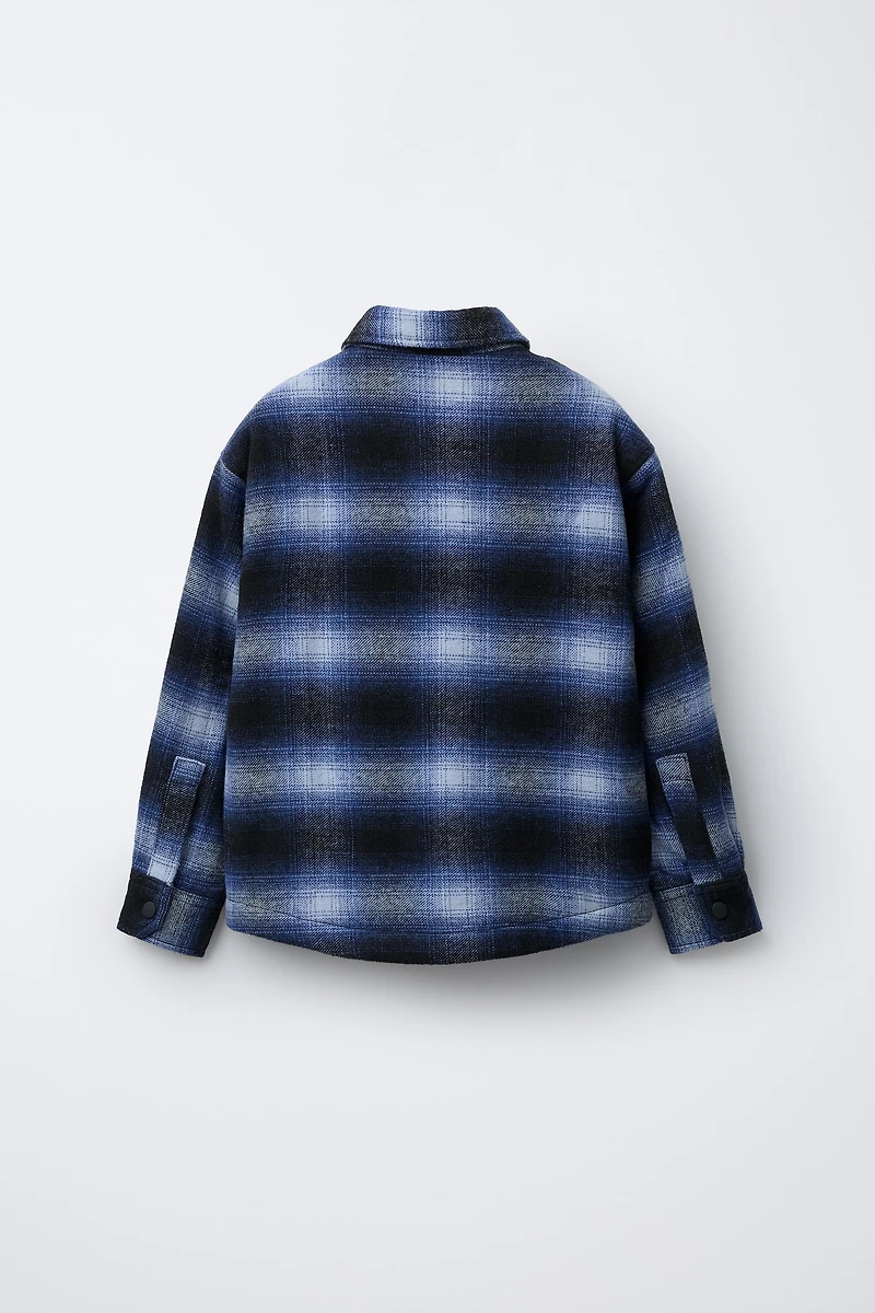 SURCHEMISE REMBOURRÉE À CARREAUX