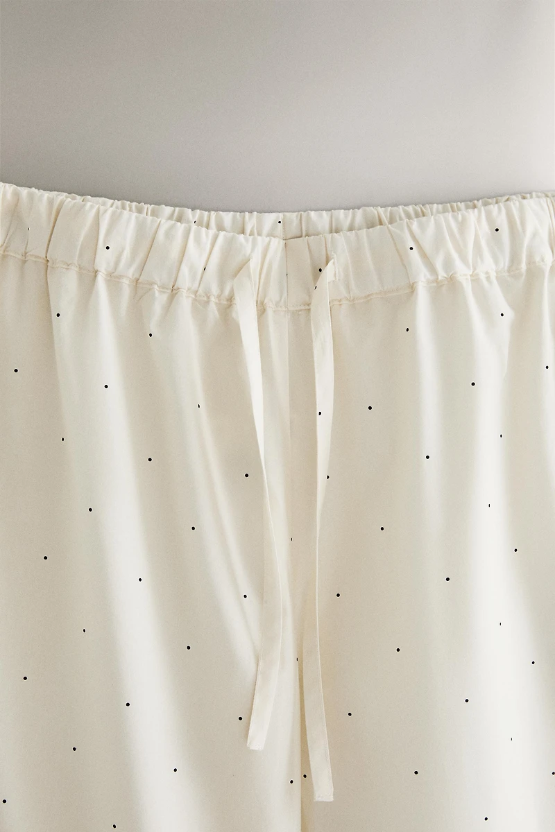 PANTALON LONG À POIS