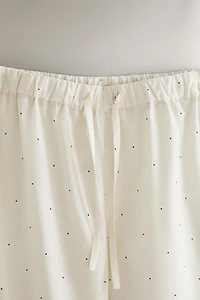 PANTALON LONG À POIS