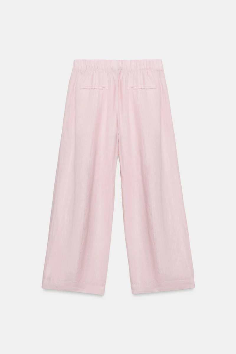 ZW COLLECTION LINEN BARREL PANTS