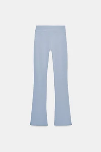 WASHED EFFECT FLARE PANTS