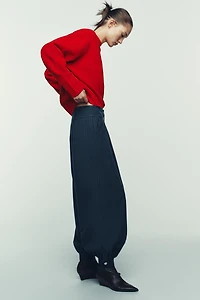 PINSTRIPE BALLOON PANTS