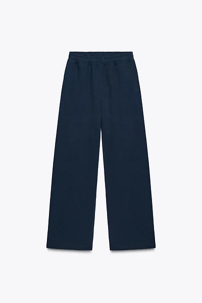PLUSH BASIC STRAIGHT PANTS