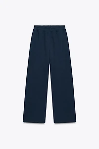 PLUSH BASIC STRAIGHT PANTS