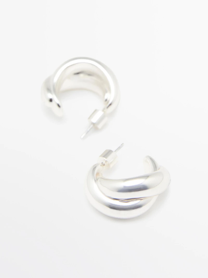 Wraparound hoop earrings