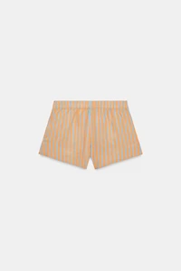 STRIPED POPLIN SHORTS
