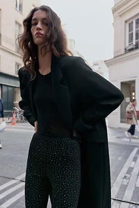 HIGH-WAISTED SPARKLY LEGGINGS