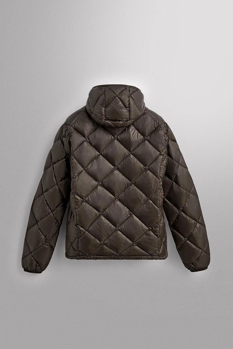 VESTE DOUDOUNE 100% PLUMES CAPUCHE