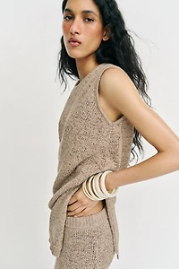 KNIT MIDI SKIRT