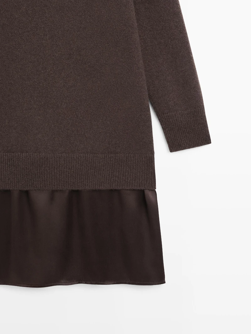 100% cashmere sweater dress