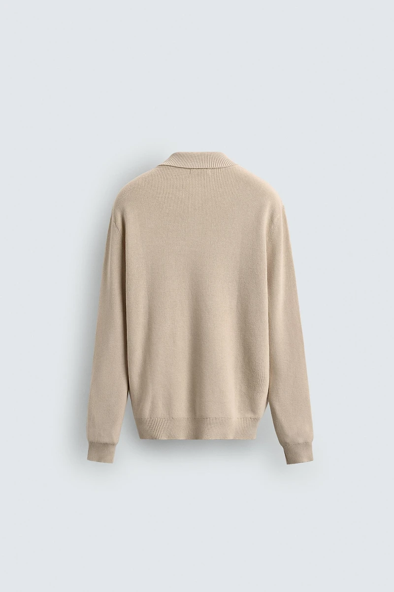 PEARLESCENT KNIT POLO SHIRT