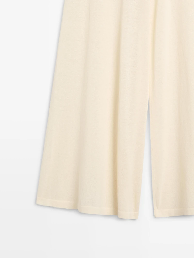 Pantalon fluide wide leg total look
