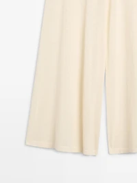 Pantalon fluide wide leg total look