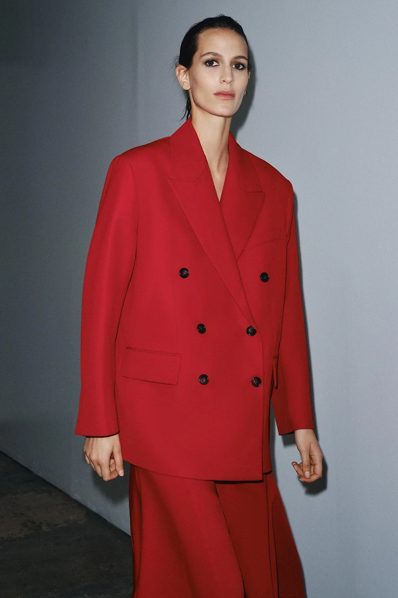 ZW COLLECTION DOUBLE-BREASTED BLAZER