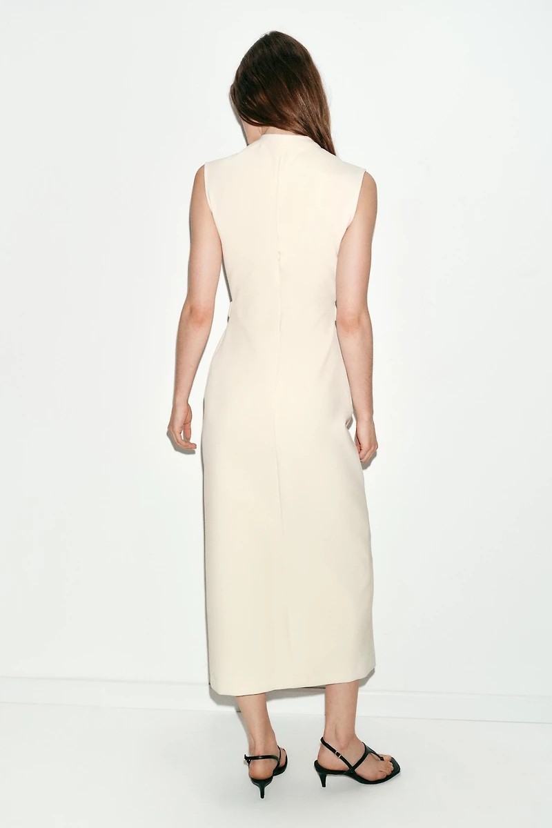 ROBE MI-LONGUE AVEC CEINTURE