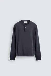 PULL COL TUNISIEN LIN - LAINE