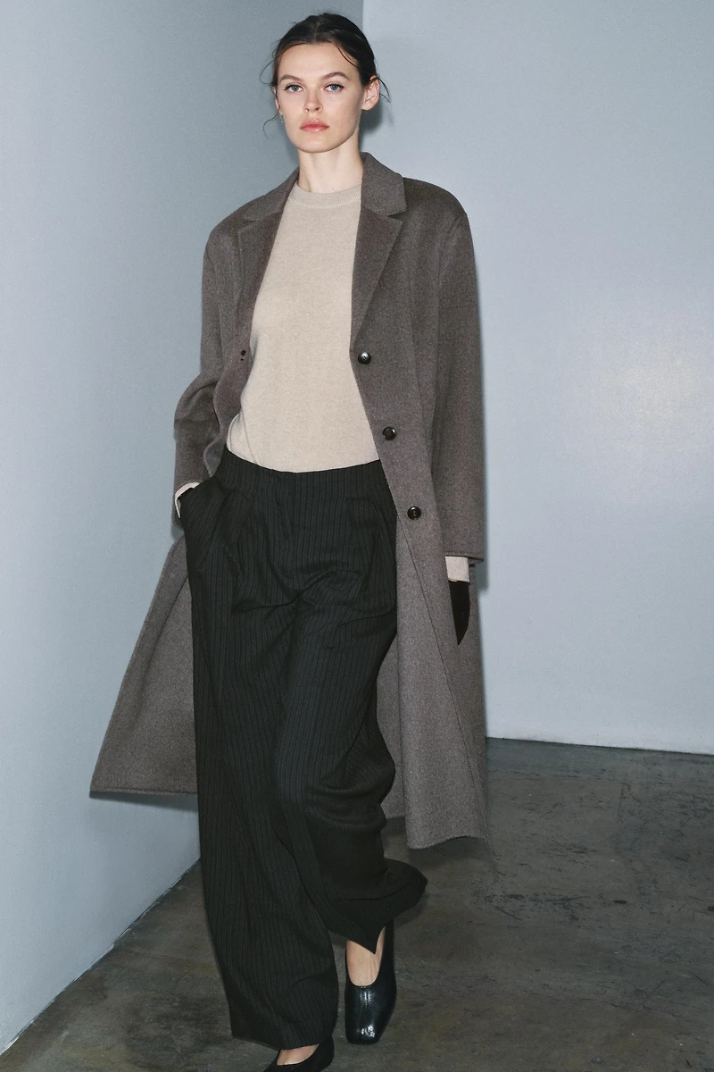 MANTEAU EN MÉLANGE DE LAINE ZW COLLECTION ÉDITION LIMITÉE