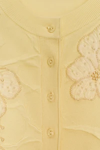 BEADED KNIT CARDIGAN