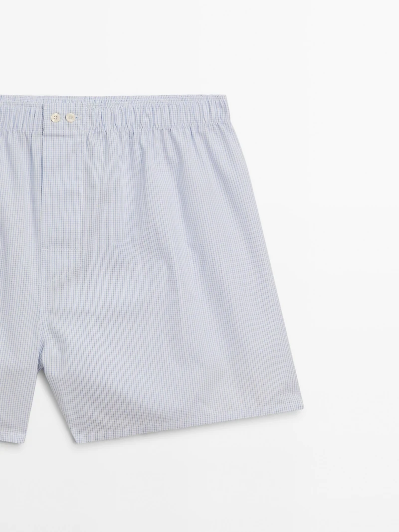Checked mini boxers