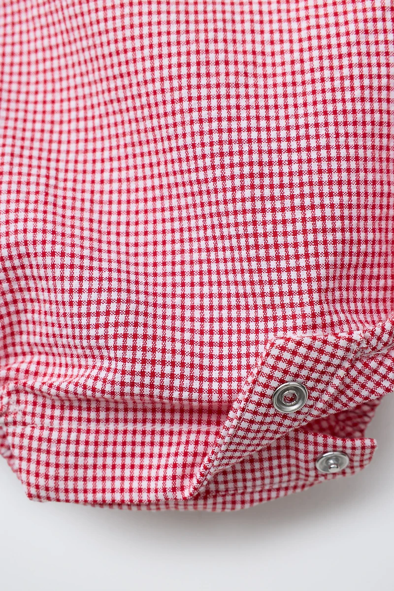 GINGHAM ROMPER