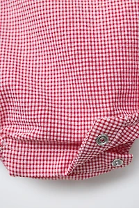 GINGHAM ROMPER