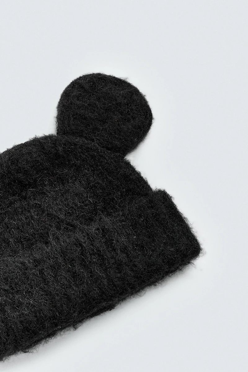MICKEY MOUSE EAR KNIT BEANIE HARRY LAMBERT FOR ZARA X DISNEY