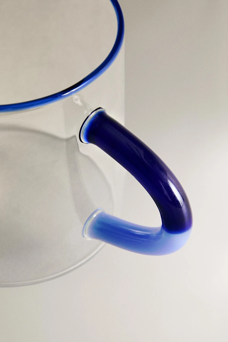 TASSE BOROSILICATE POIGNÉE COULEURS