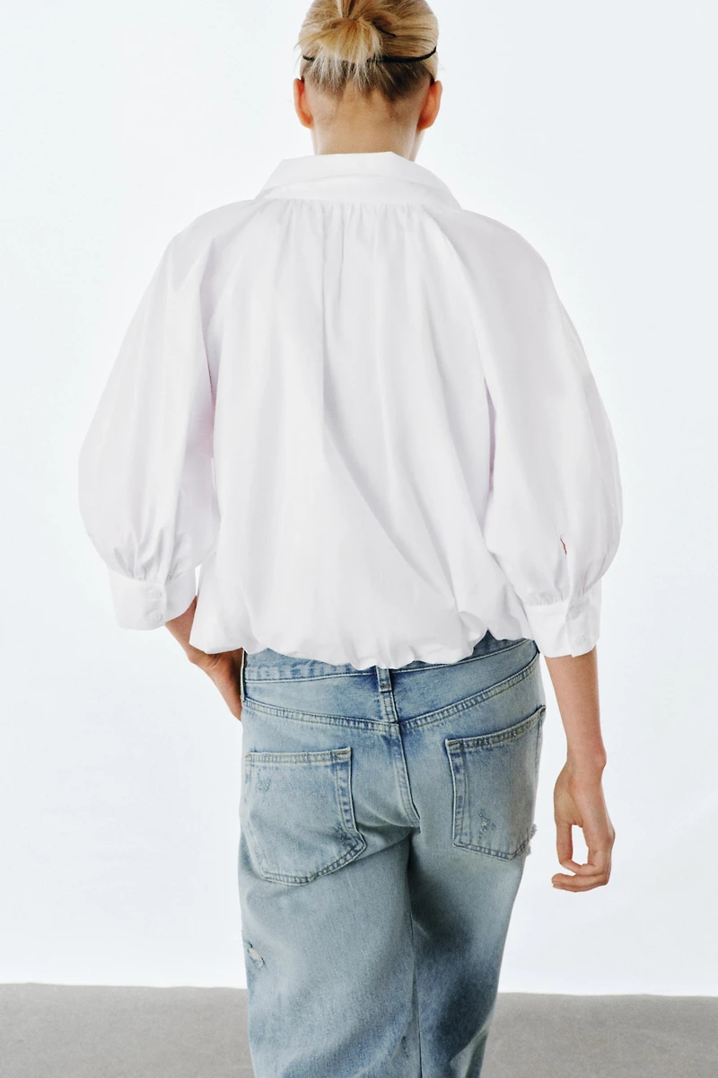 CHEMISE À MANCHES BOUFFANTES ZW COLLECTION