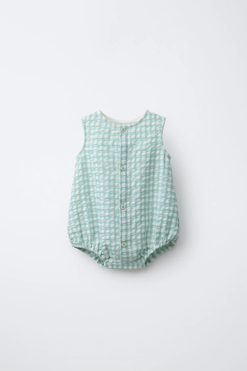 GINGHAM ROMPER