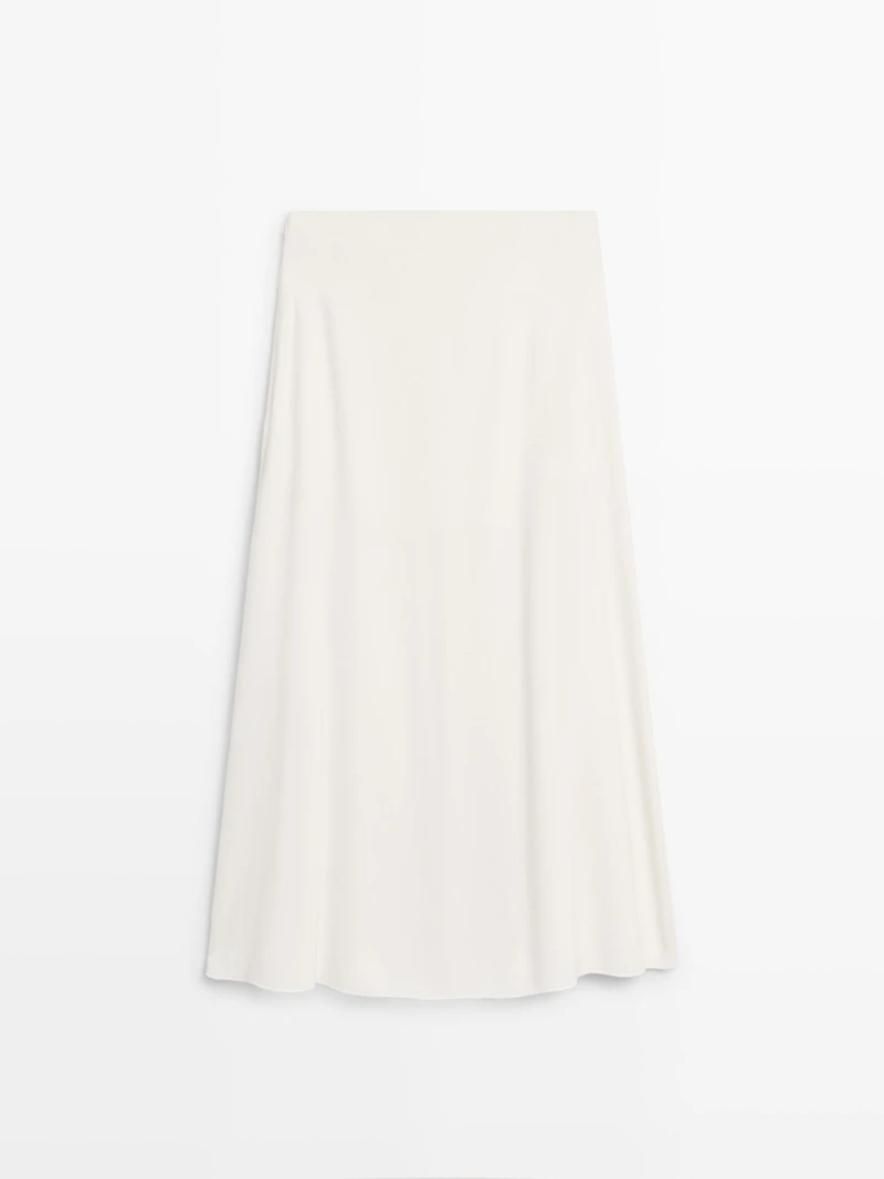 Flowing godet midi skirt - STUDIO