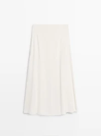 Flowing godet midi skirt - STUDIO