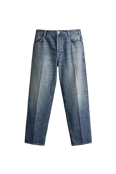 RELAXED FIT PRESSED CREASE JEANS