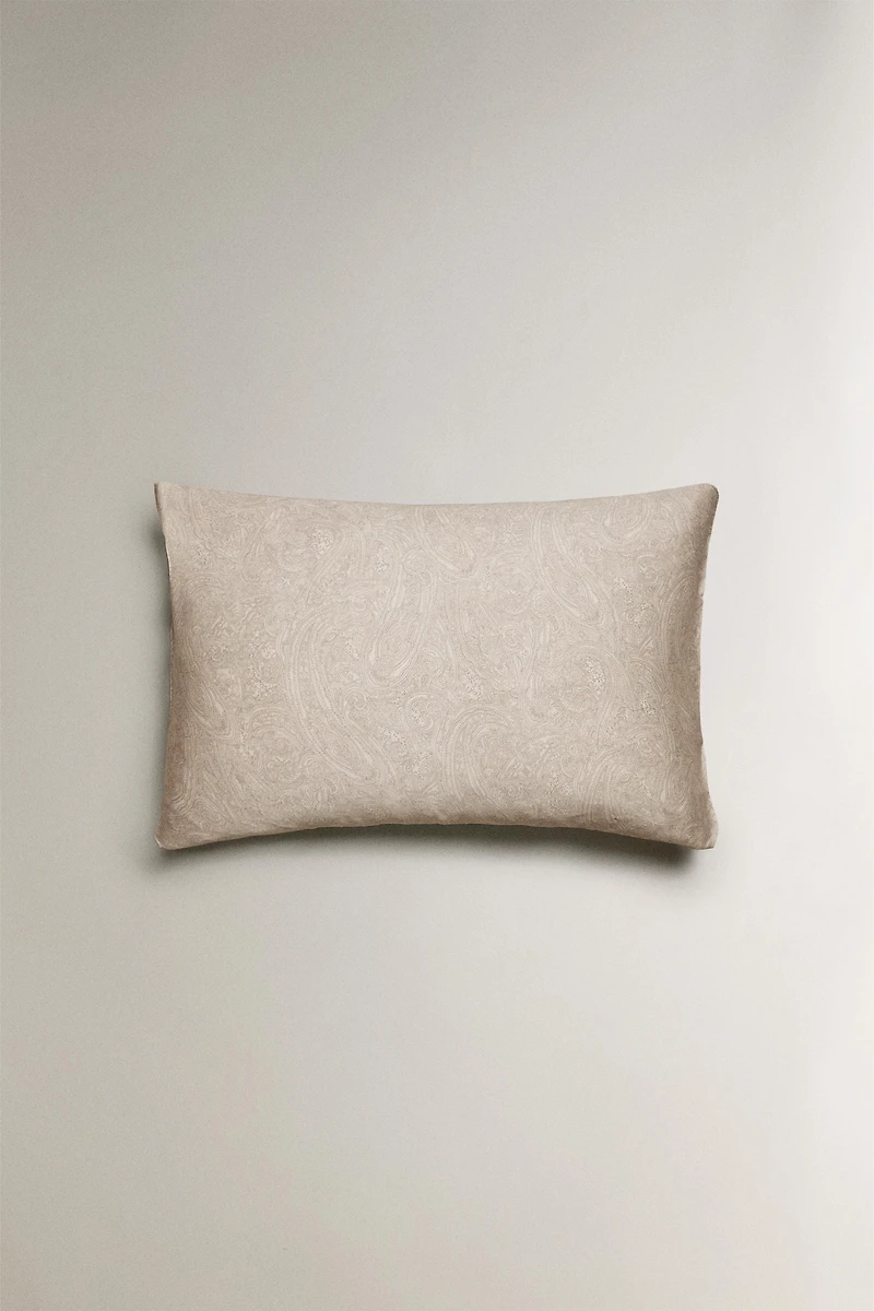 TAIE D’OREILLER SATIN PAISLEY
