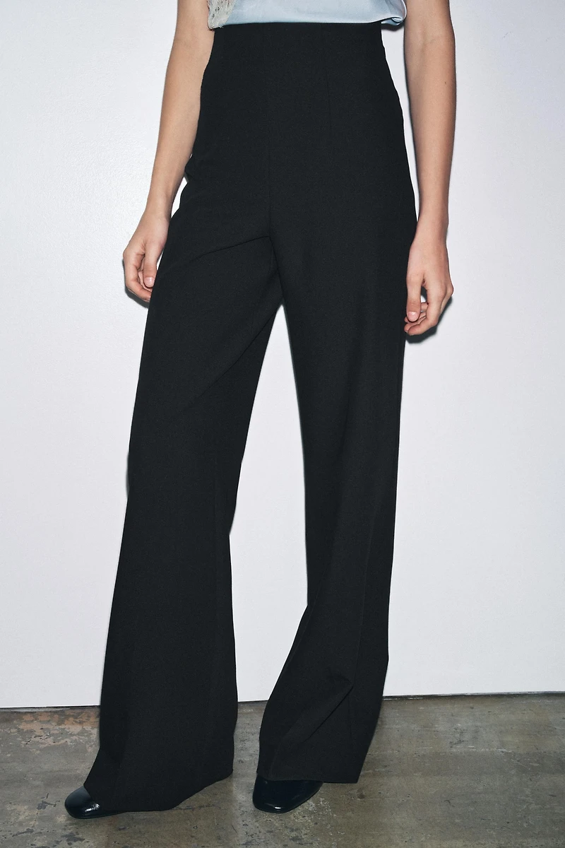 HIGH-WAISTED ZIPPER PANTS ZW COLLECTION