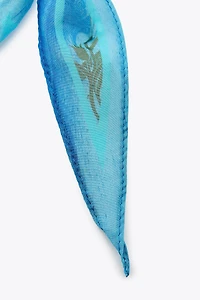 HEART PATCH PRINTED BANDANA