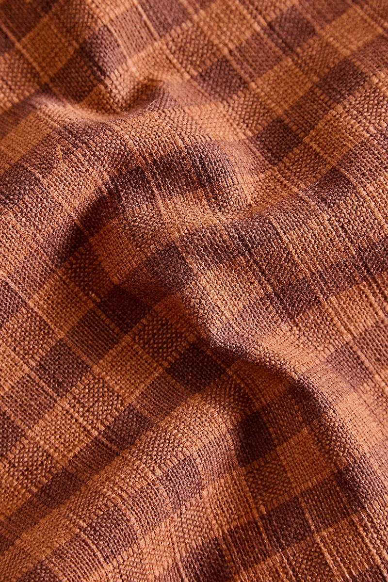 CHECK AND TOPSTITCHED PLACEMAT