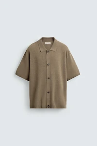 TEXTURED KNIT SHIRT