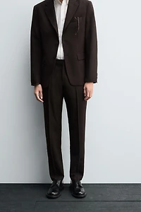 WOOL SUIT PANTS