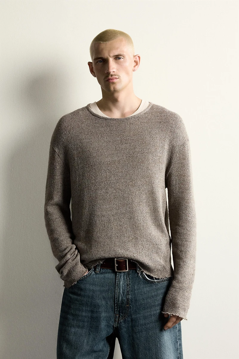 RELAXED FIT KNIT T-SHIRT